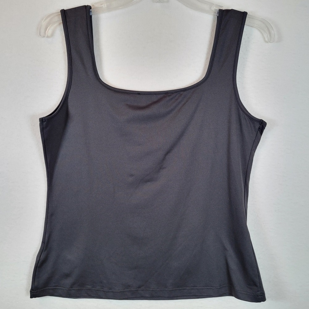 Anne Fontaine Women Tank Square Neck Minimalist Lady P05 Size 12 Black - Picture 5 of 8